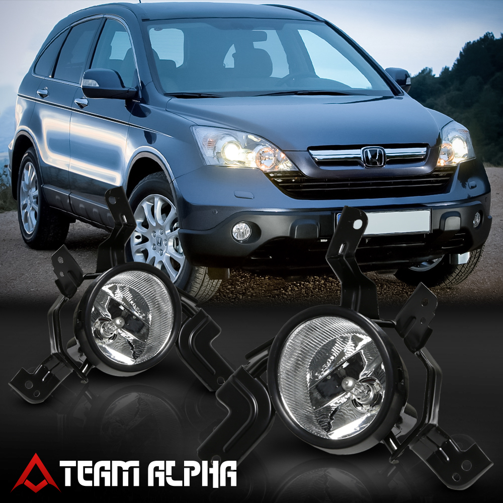 Fits 20072009 Honda CRV [Clear] Bumper Fog Light Driving Lamp w/Switch