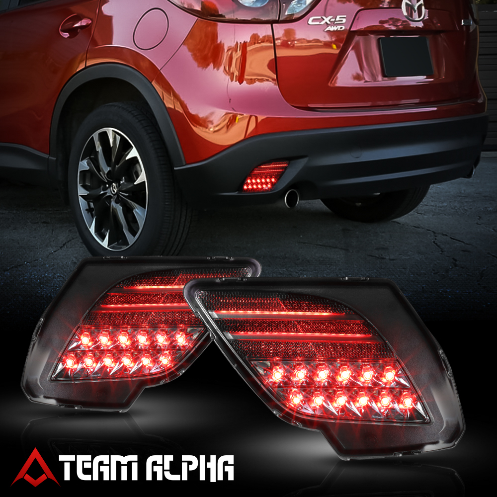 Fits 2013-2016 Mazda CX-5[Black/Smoke]Full LED Rear Bumper Tail Light Brake Lamp | eBay 2016 Mazda Cx 5 Led Tail Lights