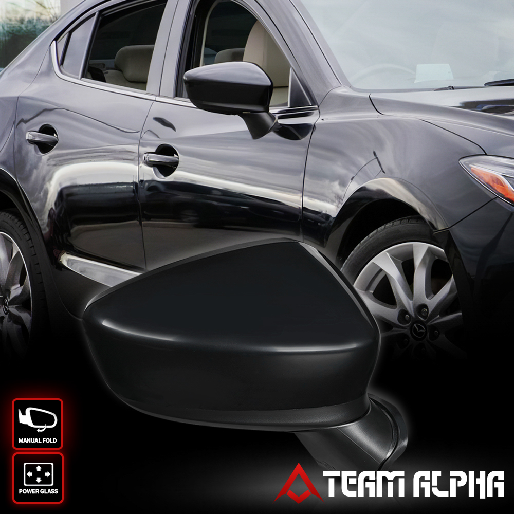 Fits 20142015 Mazda 3 [POWER] Right Side Paintable Manual Fold OE