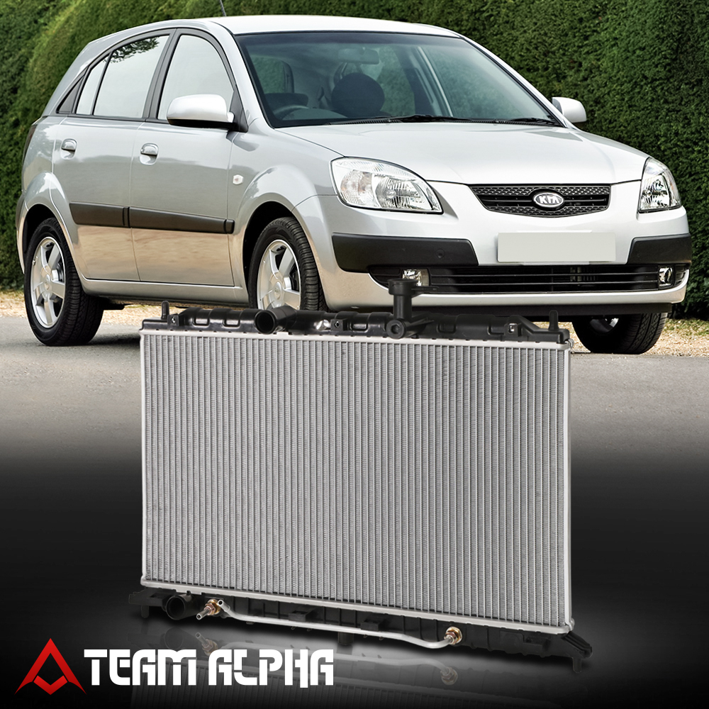 thumbnail interactive-video image 1 of DNA MOTORING Aluminum Radiator For 2006-2011 Kia Rio/Rio5 1.6L – Direct Fit, 1-Row Core, AT/MT Compatible (Part KI3010127, CU2820) 1 of 3